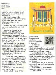Qarnita Loxton - Being Shelley - Cape Times - 06 December 2019